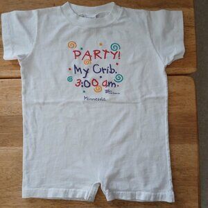 KITTY KATS white print bodysuit sz 18 mos. baby boy